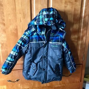 4t Boys Grey ski jacket Rugged Bear